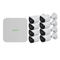 Kép 1/5 - AJAX NVR WH - 16 Csatornás hálózati rögzítő - Fehér +8db Dahua 4 Mpx-es IP kamera